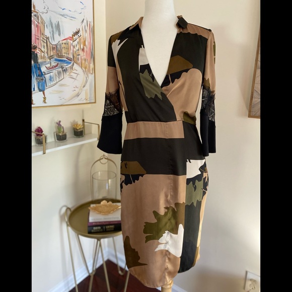 river island camo dress